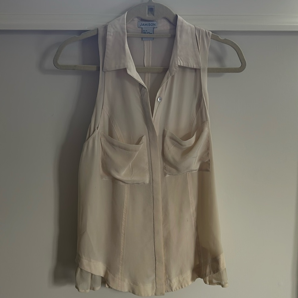 100% silk tank top